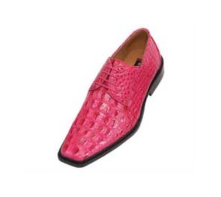 Mensusa Products classic comfortable latest in fashion Brigh Pink Fuchsia Mens Dress Shoe