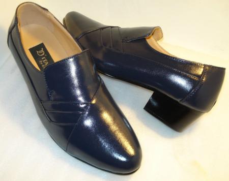 Mensusa Products D'ITALO Men's Shoes Navy Color Cuban Heel