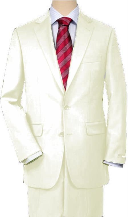 Mensusa Products Ivory Quality Total Comfort Suit Separate Any Size Jacket & Any Size Pants