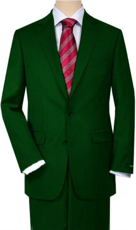 Mensusa Products Dark Green Quality Total Comfort Suit Separate Any Size Jacket & Any Size Pants