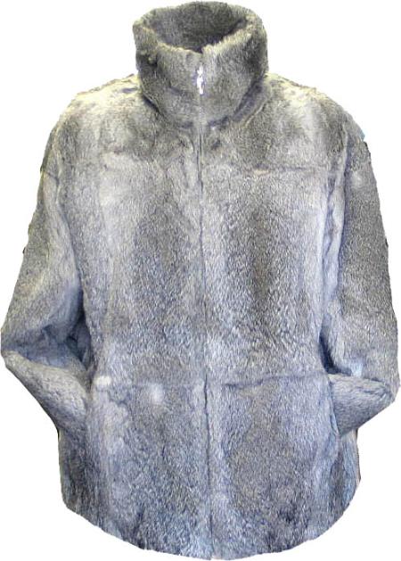 Mensusa Products Men's Rabbit Fur Coat Gray9
