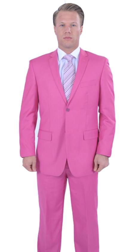 Mensusa Products Flamboyant Colorful 2 Piece affordable suit online sale Fuchsia