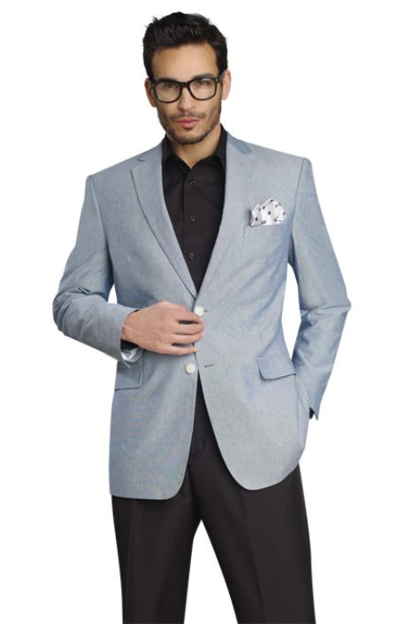 Mensusa Products Mens Stylish Two Button Jacket Grey