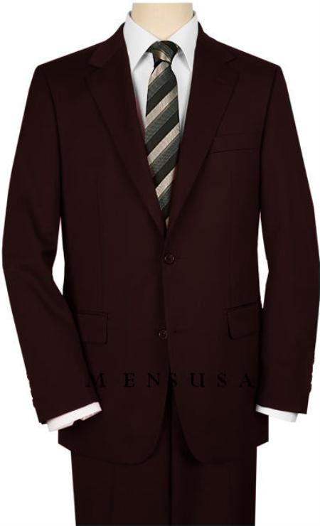 Mensusa Products UMO HighQuality 2 Button Dark Brown Suit Wide Leg 22 Inch Pleated Pants Double Vented Jacket