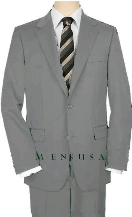 Mensusa Products UMO HighQuality 2 Button Light Gray Suit Wide Leg 22 Inch Pleated Pants Double Vented Jacket