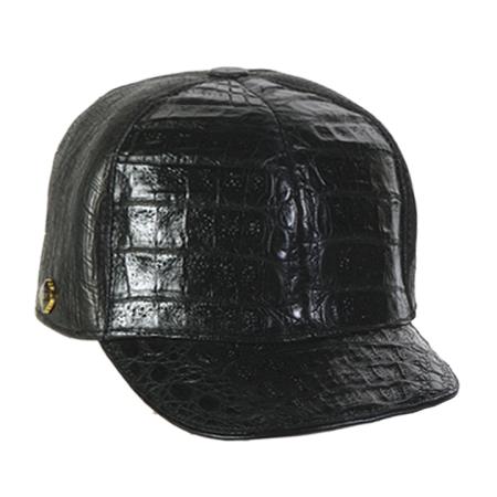 Mensusa Products Black Genuine Hornback Cap