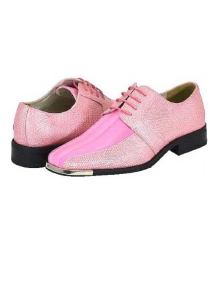 Pink Mens Dress Shoes
