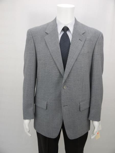 Mensusa Products Richard Harris Italian Style 2 Buttons 1 Wool Suit Jacket Blue Check