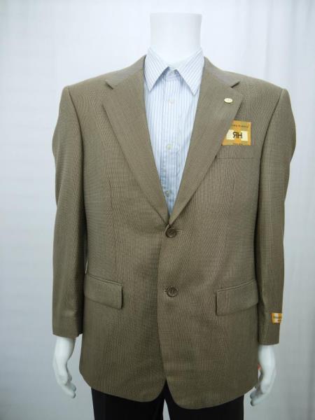 Mensusa Products Richard Harris Italian Style 2 Btn Super Wool Jacket Brown Check