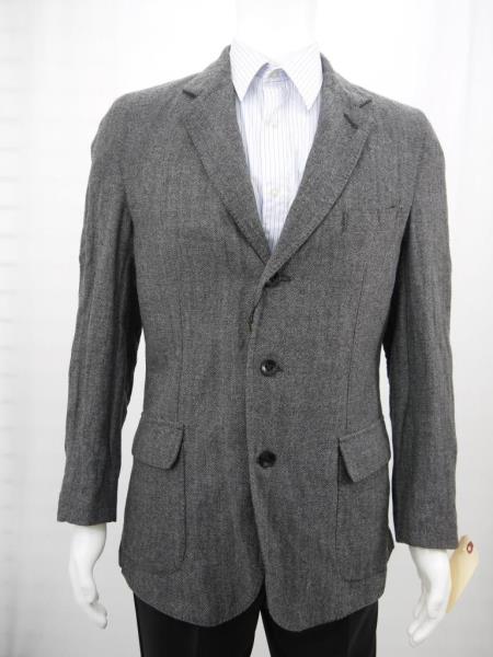 Mensusa Products Richard Harris Italian Style Man's Wool 3 Button Suit Jacket Charcoal