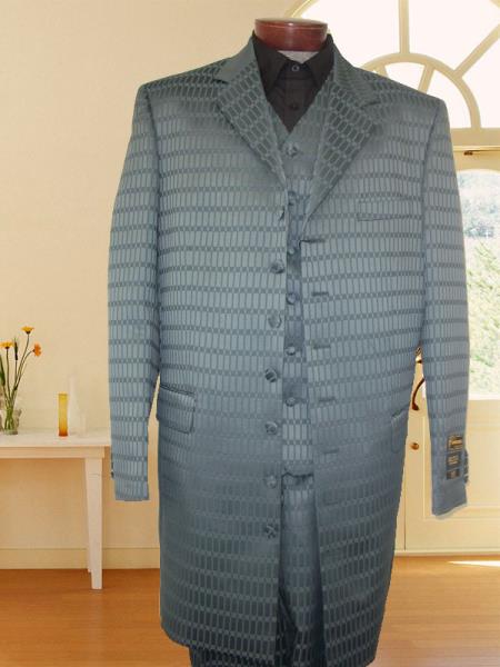Mensusa Products First Quality New Zoot Suit Grey