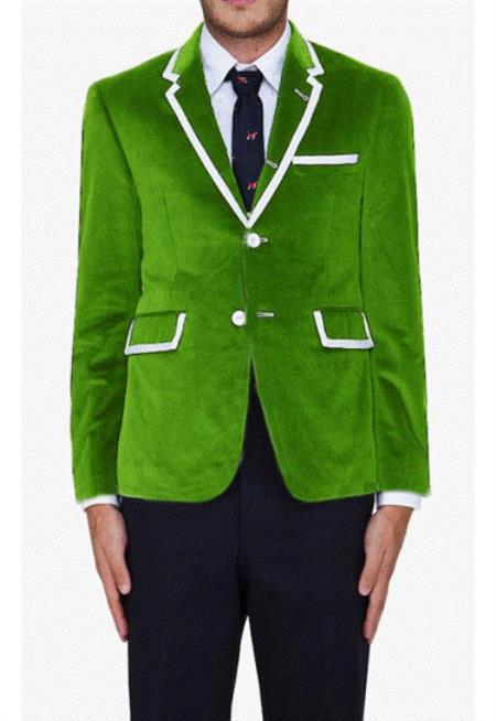 Mensusa Products Lime Green Classic Cotton~Rayon Blazer