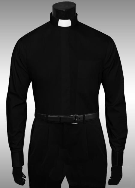 Mensusa Products Clergy Tab Collar French Cuff Mens Shirt