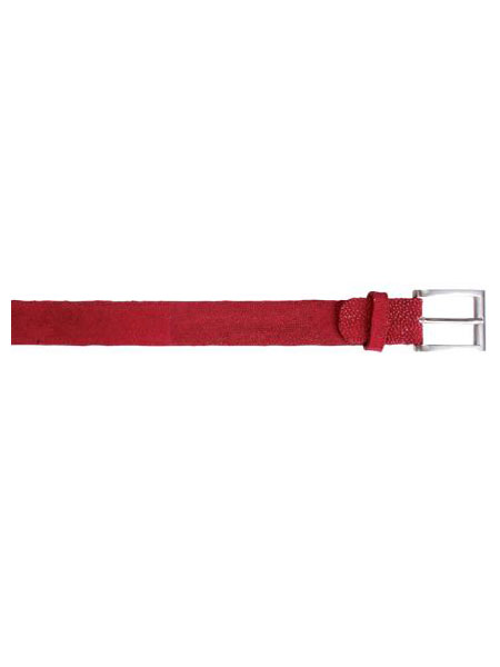 Mensusa Products Belvedere AllOver Genuine Stingray Belt Red