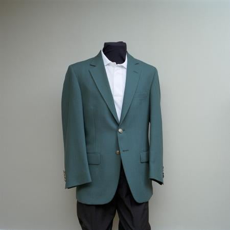 Mensusa Products Men's 2 Button Blazer Ivy with brass gold buttons sportcoat