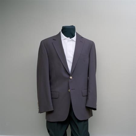 Mensusa Products Men's 2 Button Blazer Grape with brass gold buttons sportcoat