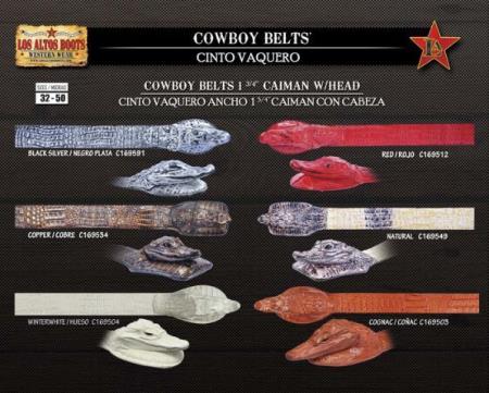 Mensusa Products Cowboy Exotic Belt 1.5