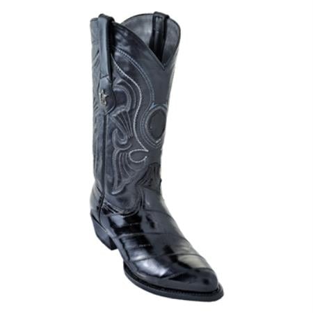 Mensusa Products Black Eelskin Western Boot
