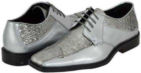 Mensusa Products Kada Silver Mens Dress Shoes