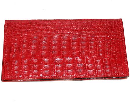 Mensusa Products Los Altos Large Hornback Wallet Red