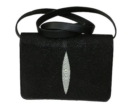 Mensusa Products Los Altos Ladies Stingray Handbag Black
