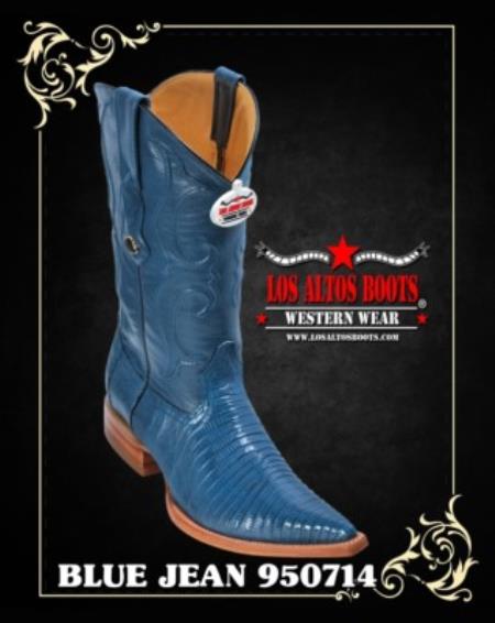 Mensusa Products XXXToe Lizard Teju Mens Cowboy Boots by Los Altos 208