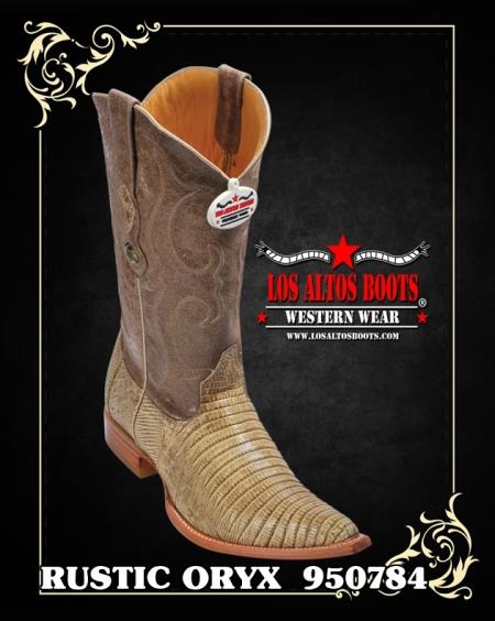 Mensusa Products XXXToe Lizard Teju Mens Cowboy Boots by Los Altos 208