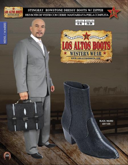 Mensusa Products Los Altos JToe Stingray Mens Dressy Western Cowboy Boot Diff. Colors/Sizes 439