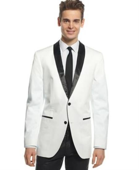 Mensusa Products Men's 2 Button Blazer, Cotton Dinner Jacket Slim Fit