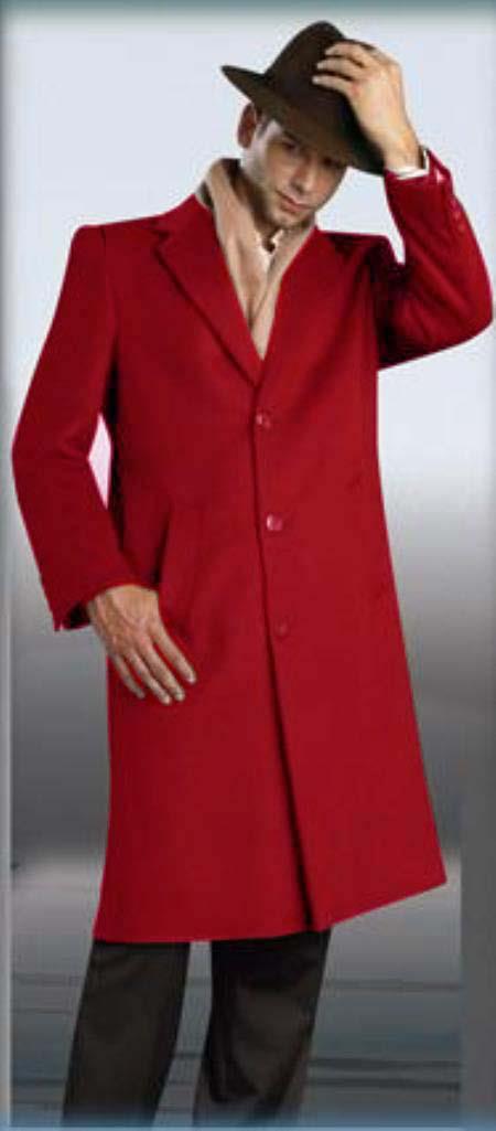 Mensusa Products Red Overcoat 45