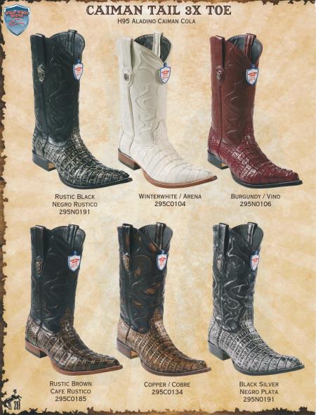 Mensusa Products XXXToe Caiman TaMen's Cowboy Western Boots Diff.Colors/Sizes
