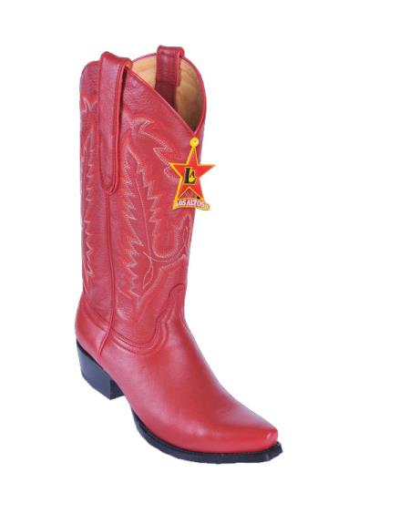 Mensusa Products Los Altos Red Deer Sniptoe Cowgirl Boots 297