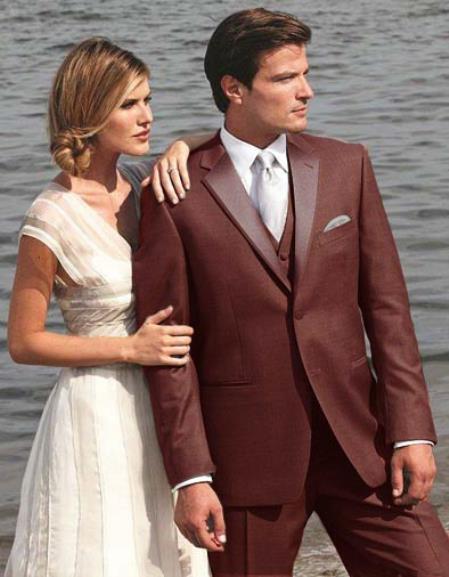 Mensusa Products Stunning Brown Two Button Tuxedo