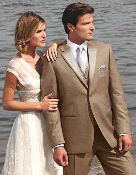 Mensusa Products Stunning Tan Two Button Tuxedo