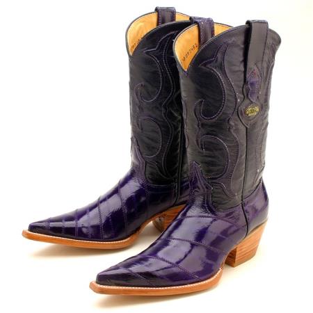 Mensusa Products Womens Purple Eelskin Boot