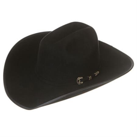 Mensusa Products 6X Latigo Cowboy Hats Black