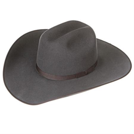 Mensusa Products Granite Felt Cowboy Hats Grey