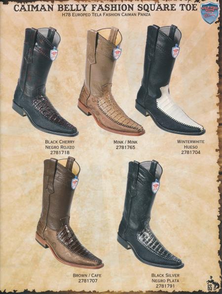 Mensusa Products SquareToe Caiman w/ Fashion Design Men's Cowboy Boots Diff.Color/Size 277