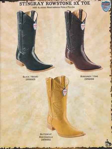 Mensusa Products Wild West XXXToe Genuine Stingray Men's Cowboy Western Boots Diff. Colors/Sizes