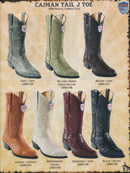 Mensusa Products JToe Genuine Caiman TaMen's Cowboy Western Boots Diff.Colors/Sizes