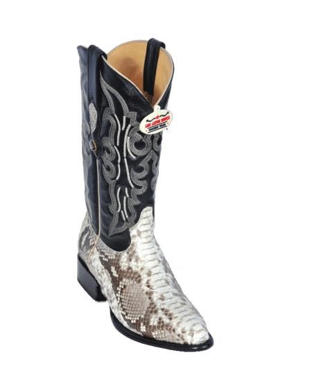 Mensusa Products Natural Python Cowboy Boots 297