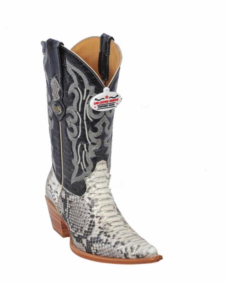 Mensusa Products Ladies' Natural Python Cowgirl Boots 257