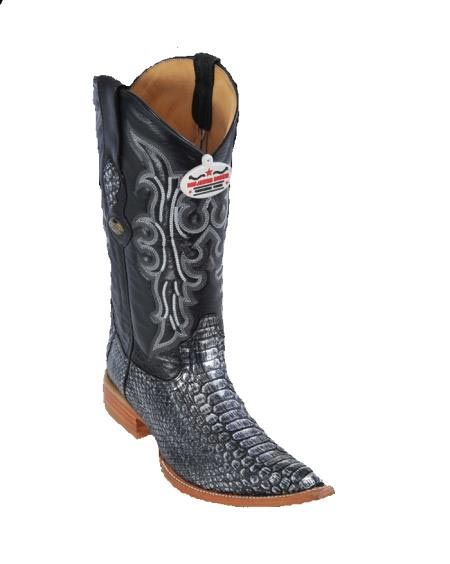 Mensusa Products Silver Python Cowboy Boots 277