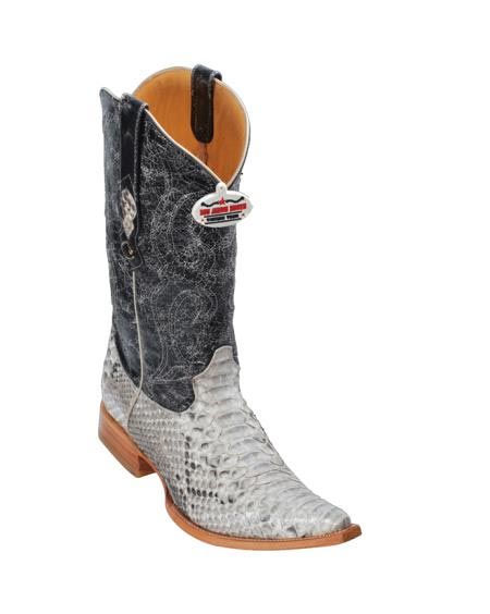 Mensusa Products Natural Python Cowboy Boots 277