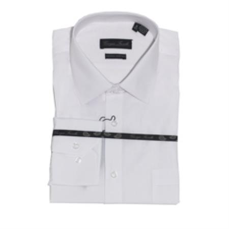 Mensusa Products Men's Modernfit Dress Shirt White 29