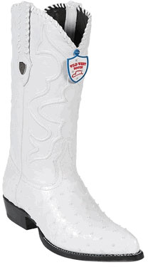 Mensusa Products Wild West White Full Quill Ostrich Cowboy Boots 517