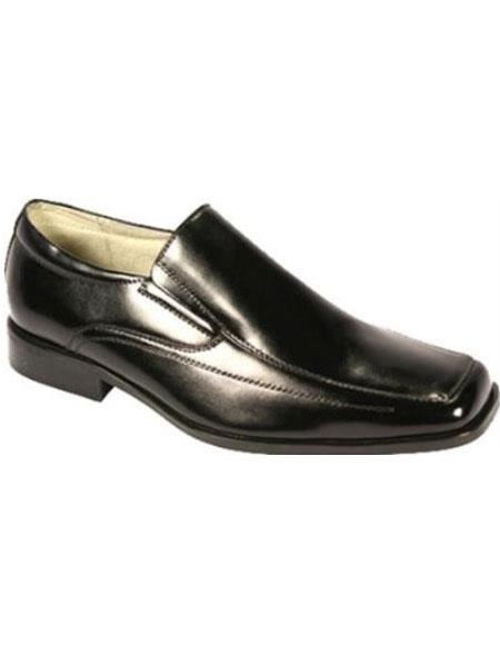 Mensusa Products Men's Moc Toe SR Dress Loafers Black