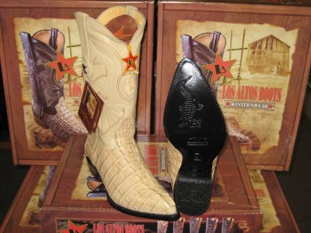 Mensusa Products Los Altos Oryx Genuine Crocodile TaWestern Cowboy Boot