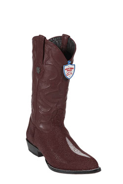 Mensusa Products Wild West JToe Burgundy Single Stone Cowboy Boots 417