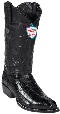 Mensusa Products Wild West JToe Black Caiman TaCowboy Boots 457